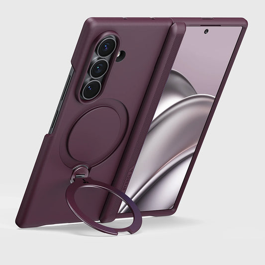 Capa MagSafe para Samsung Galaxy Z Fold8 Ultra F976, Torras, Ostand Q3 Spin, Roxo