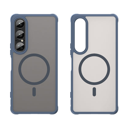 Capa MagSafe para Sony Xperia 1 VII, Techsuit, HaloFrost II, Azul Marinho