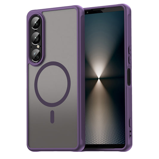 Capa MagSafe para Sony Xperia 1 VII, Techsuit, HaloFrost II, Roxo