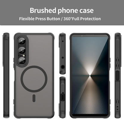 Capa MagSafe para Sony Xperia 1 VII, Techsuit, HaloFrost II, Preta