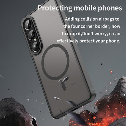 Capa MagSafe para Sony Xperia 1 VII, Techsuit, HaloFrost II, Preta