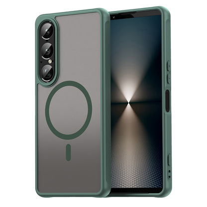 Capa MagSafe para Sony Xperia 1 VII, Techsuit, HaloFrost II, Verde