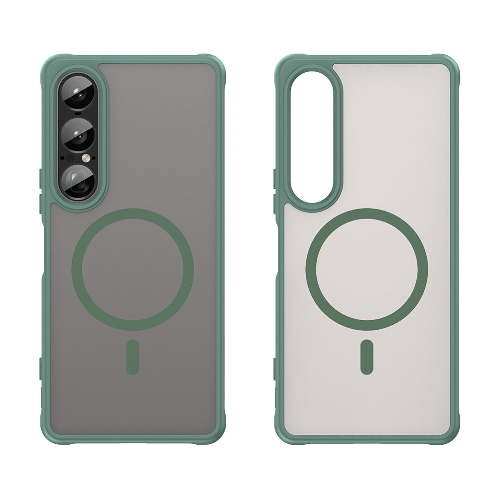 Capa MagSafe para Sony Xperia 1 VII, Techsuit, HaloFrost II, Verde