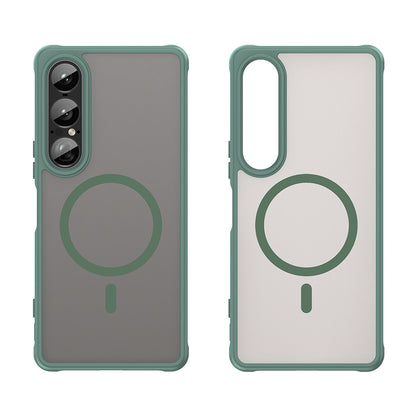 Capa MagSafe para Sony Xperia 1 VII, Techsuit, HaloFrost II, Verde