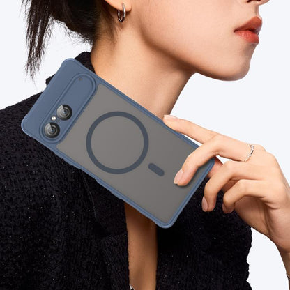 Capa MagSafe para Sony Xperia 10 VII, Techsuit, HaloFrost II, Azul-marinho