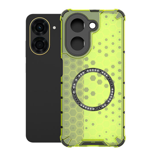 Capa MagSafe para Xiaomi Redmi A5 4G (Regional), Techsuit, HoneyComb Shield, Verde