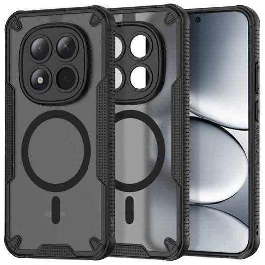 Capa MagSafe para Xiaomi Poco M8 Pro / Redmi Note 15 Pro+ 5G, Tech-Protect, Rugged Shield, Preta