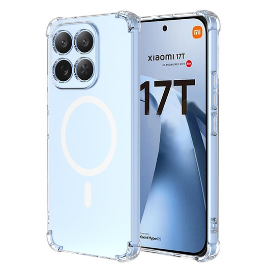Capa MagSafe para Xiaomi 17T, OEM, Antichoque, Transparente