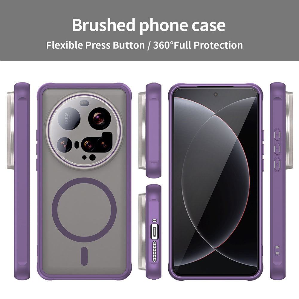 Capa MagSafe para Xiaomi 15 Ultra, Techsuit, HaloFrost II, Roxo
