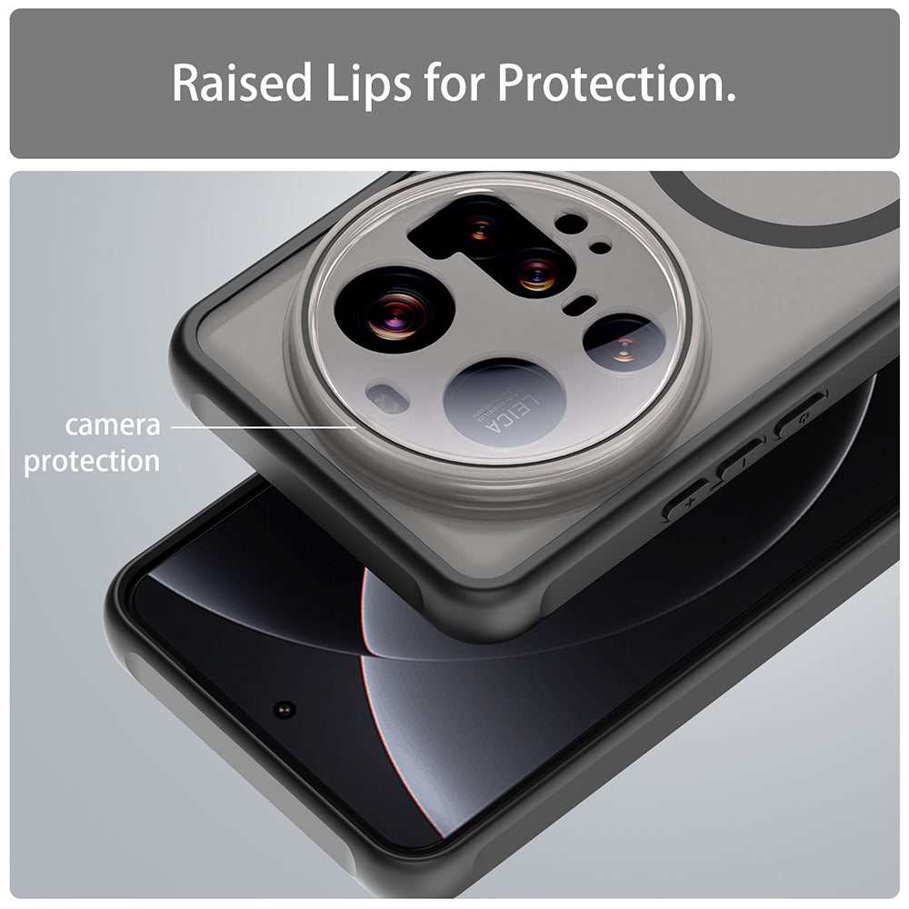 Capa MagSafe para Xiaomi 15 Ultra, Techsuit, HaloFrost II, Preta