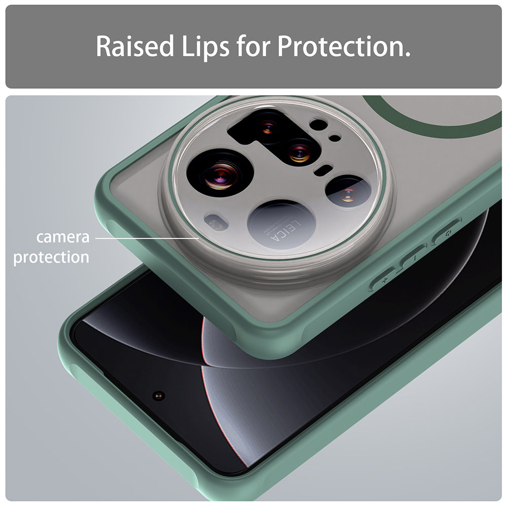 Capa MagSafe para Xiaomi 15 Ultra, Techsuit, HaloFrost II, Verde