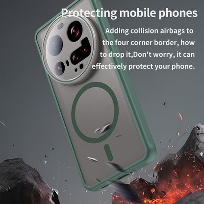 Capa MagSafe para Xiaomi 15 Ultra, Techsuit, HaloFrost II, Verde