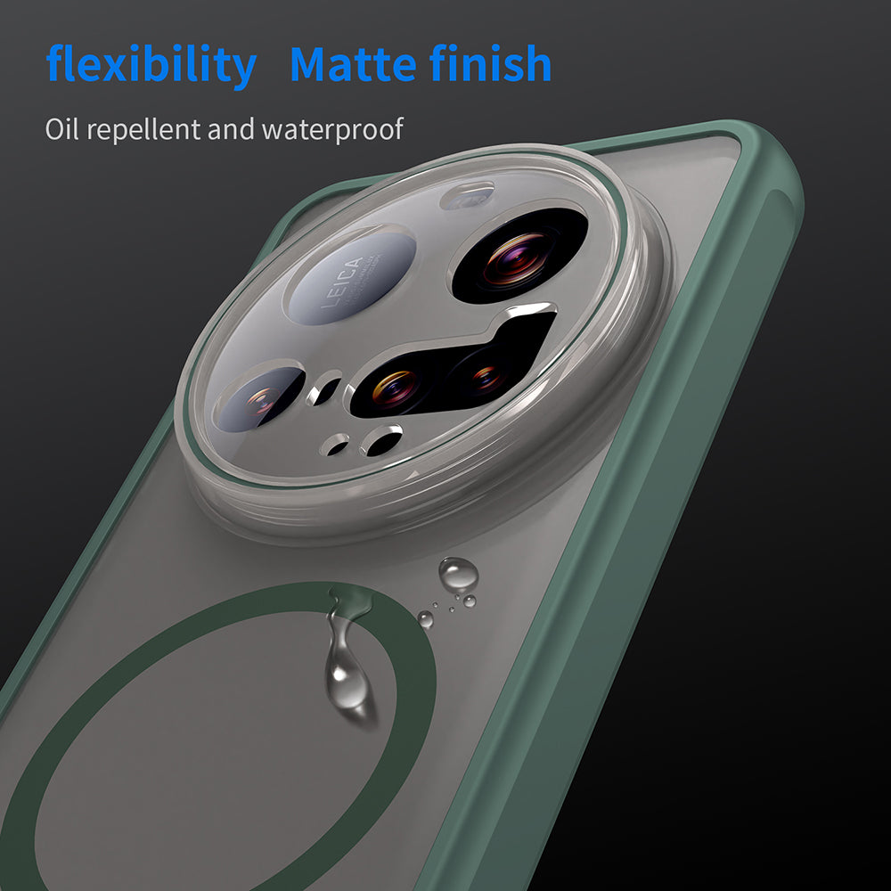 Capa MagSafe para Xiaomi 15 Ultra, Techsuit, HaloFrost II, Verde