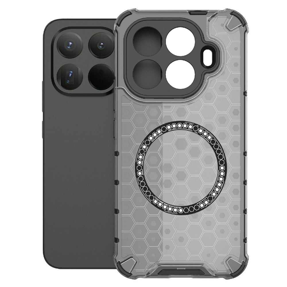 Capa MagSafe para Xiaomi 15T Pro, Techsuit, HoneyComb Shield, Preta