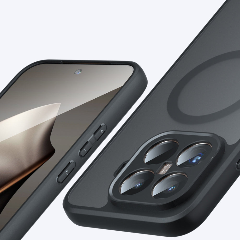 Capa MagSafe para Xiaomi 15T Pro, Techsuit, PureFrost, Preta Fosca Satinada