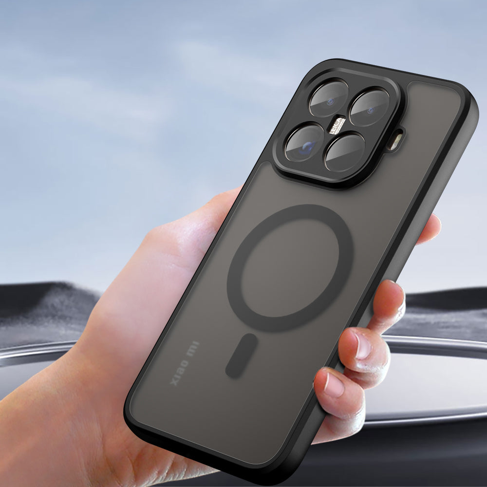 Capa MagSafe para Xiaomi 15T Pro, Techsuit, PureFrost, Preta Fosca Satinada