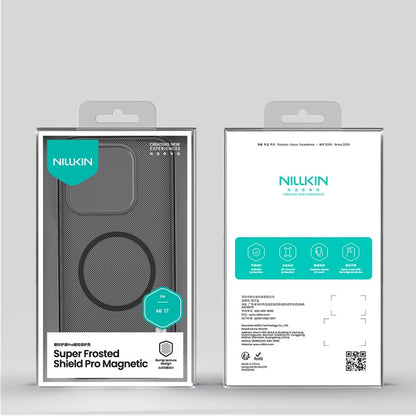 Capa MagSafe para Xiaomi 17, Nillkin, Super Shield Pro, Preta Transparente