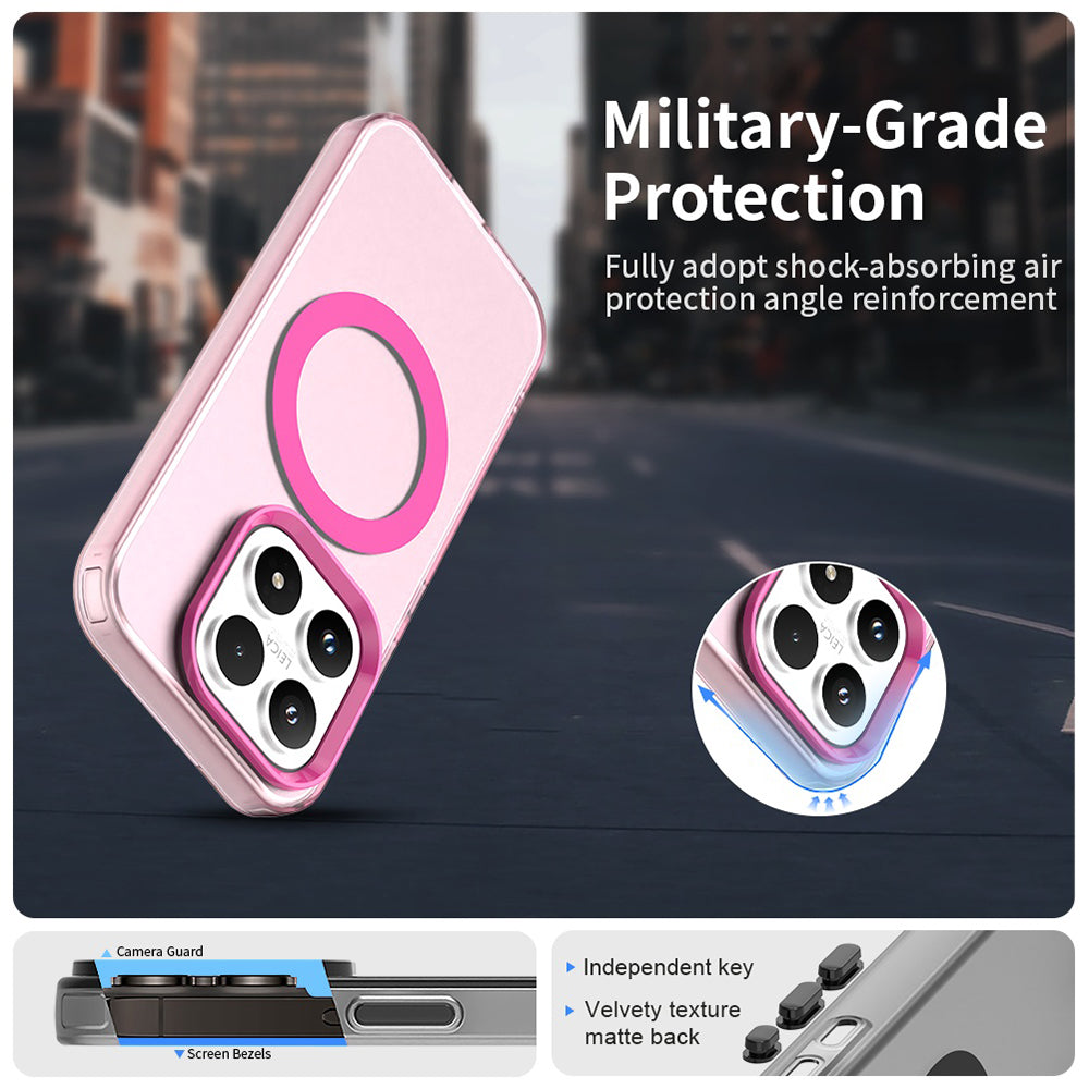 Capa MagSafe para Xiaomi 17, Techsuit, CandyCase, Rosa