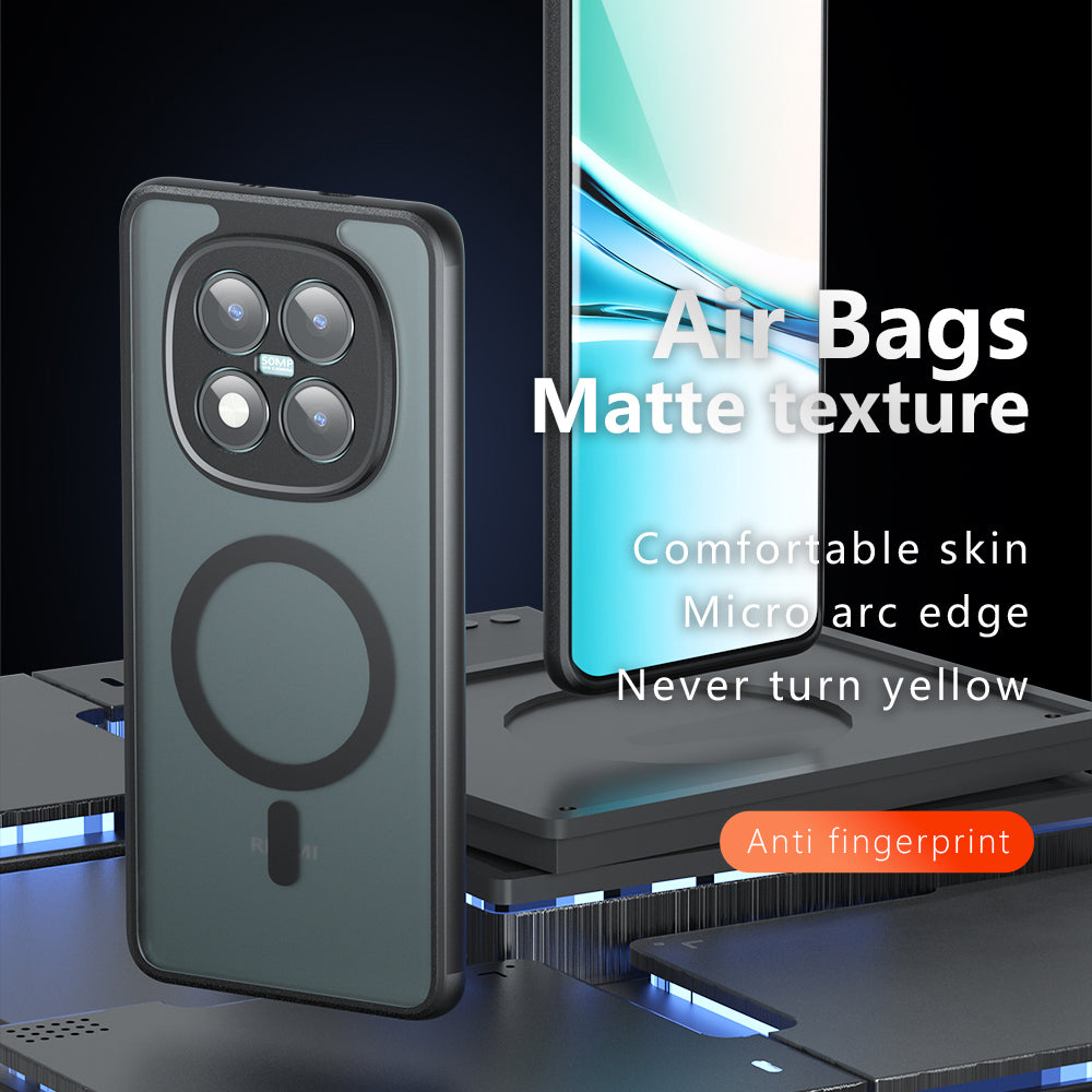 Capa MagSafe para Xiaomi 17, Techsuit, PureFrost, Preta Fosca Satinada