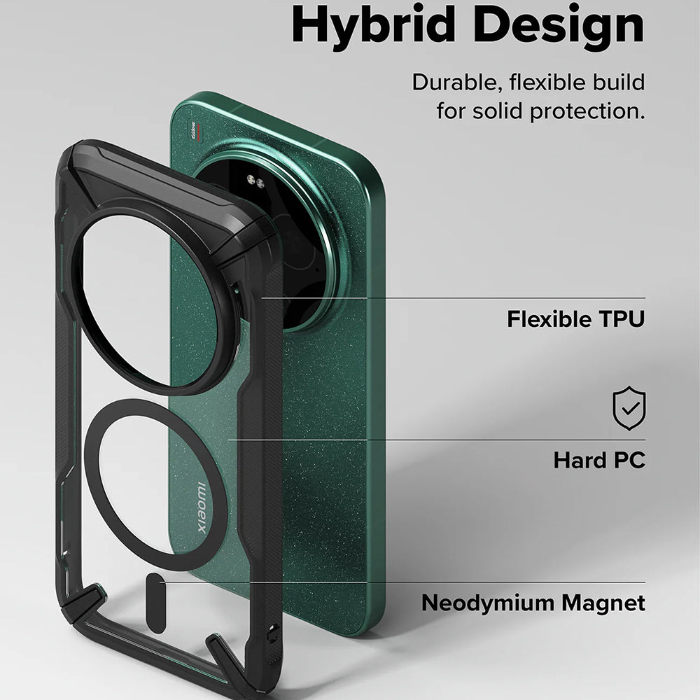 Capa MagSafe para Xiaomi 17 Ultra, Ringke, Fusion X, Preta