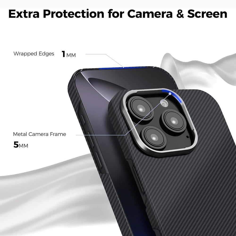 Capa MagSafe para Xiaomi 17 Ultra, Techsuit, Fibra de Aramida, Preta