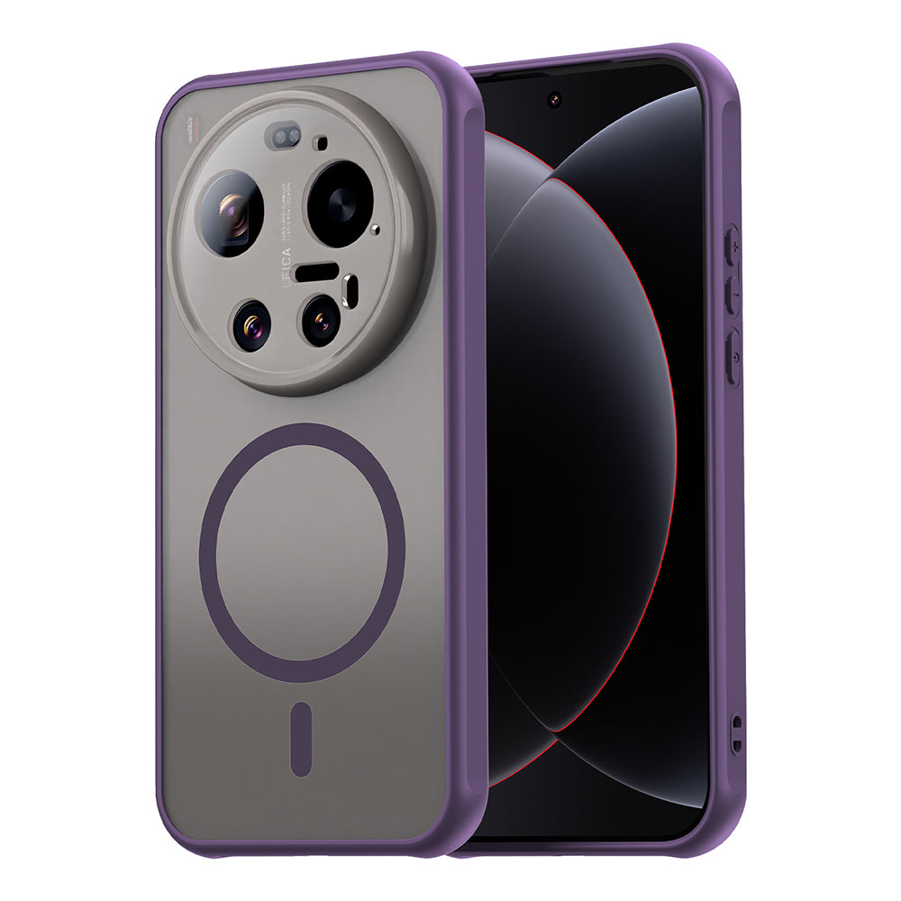 Capa MagSafe para Xiaomi 17 Ultra, Techsuit, HaloFrost II, Roxo