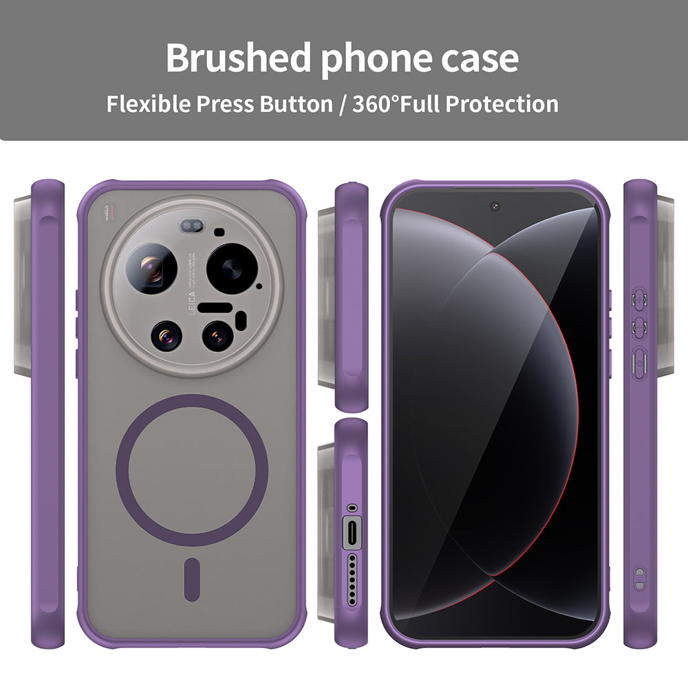 Capa MagSafe para Xiaomi 17 Ultra, Techsuit, HaloFrost II, Roxo