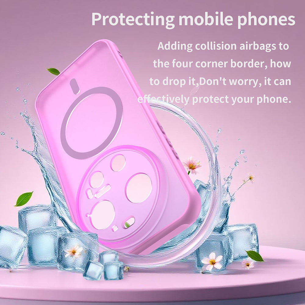 Capa MagSafe para Xiaomi 17 Ultra, Techsuit, HaloFrost II, Rosa