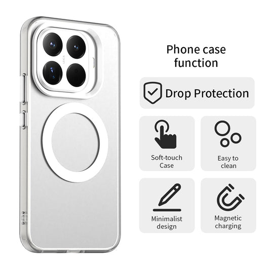 Capa MagSafe para Xiaomi 17T Pro, Techsuit, CandyCase, Branca