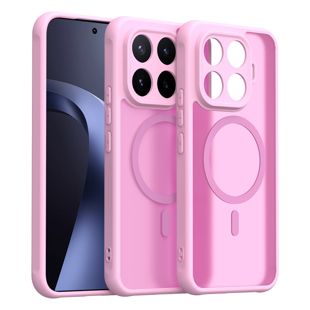 Capa MagSafe para Xiaomi 17T Pro, Techsuit, HaloFrost II, Rosa