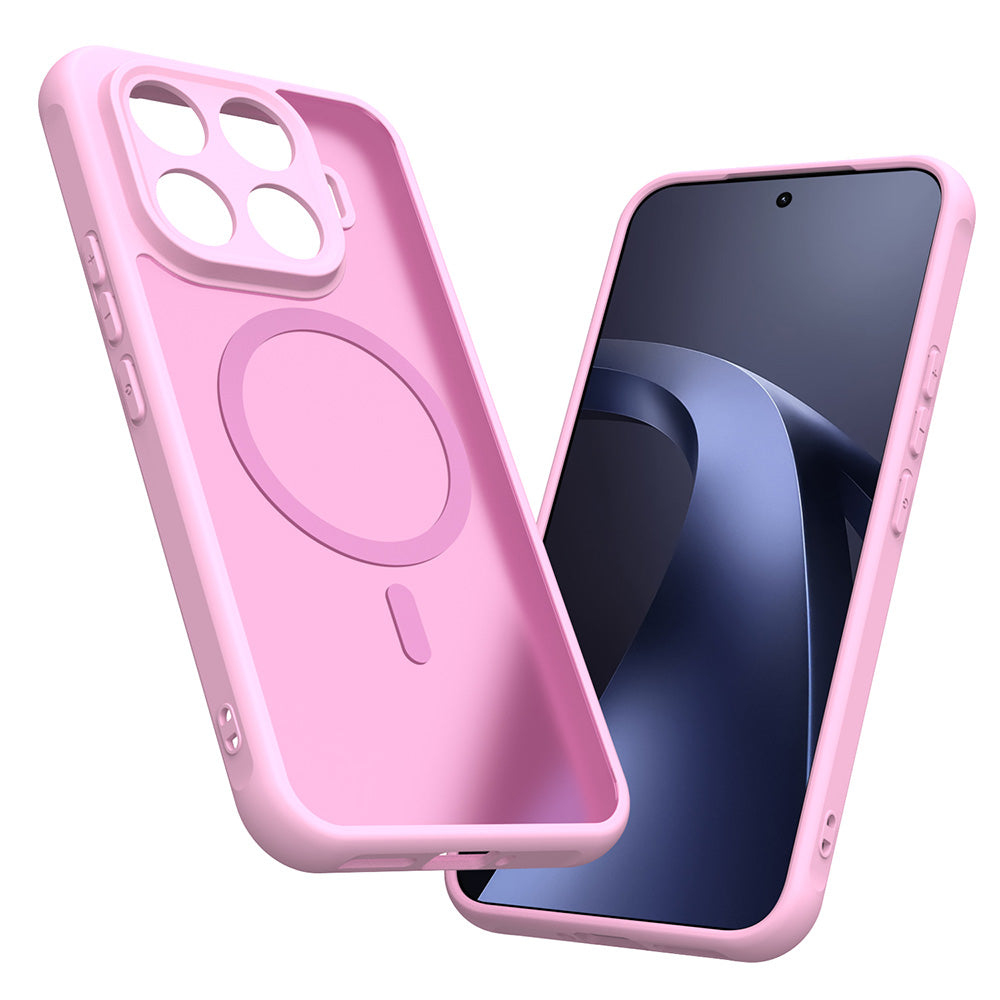 Capa MagSafe para Xiaomi 17T Pro, Techsuit, HaloFrost II, Rosa
