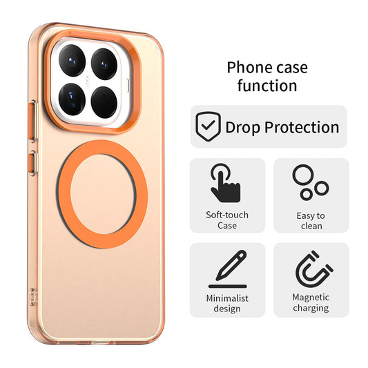 Capa MagSafe para Xiaomi 17T, Techsuit, CandyCase, Laranja