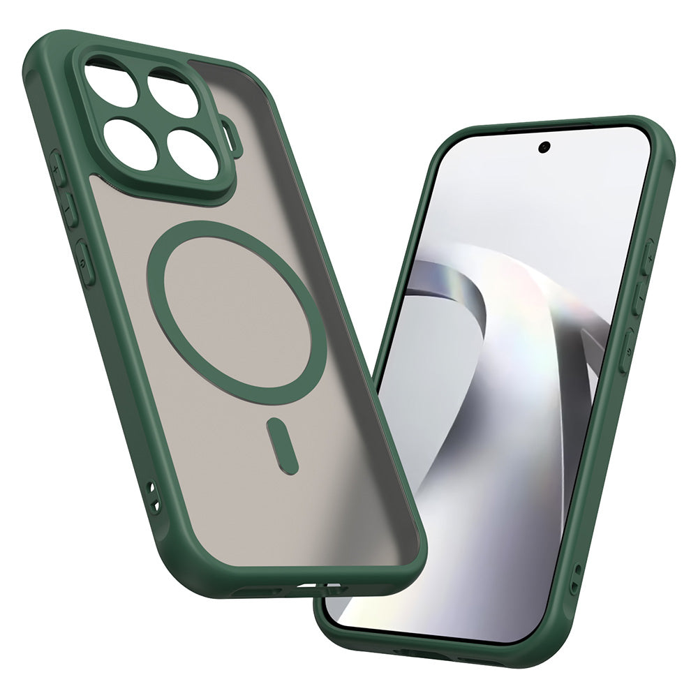 Capa MagSafe para Xiaomi 17T, Techsuit, HaloFrost II, Verde