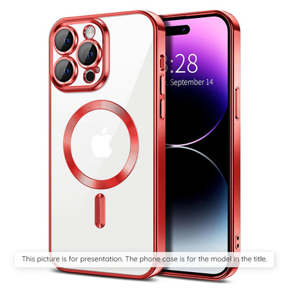 Capa MagSafe para Xiaomi 17T, Techsuit, Luxury Crystal, Vermelha