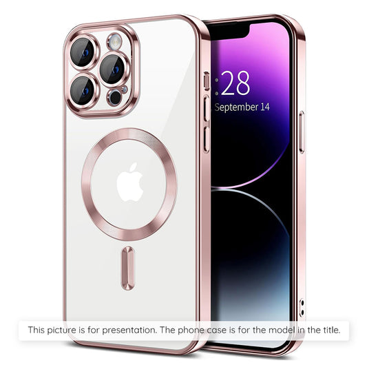 Capa MagSafe para Xiaomi 17T, Techsuit, Luxury Crystal, Rosa