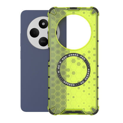 Capa MagSafe para Xiaomi Poco C75 / Redmi 14C, Techsuit, HoneyComb Shield, Verde