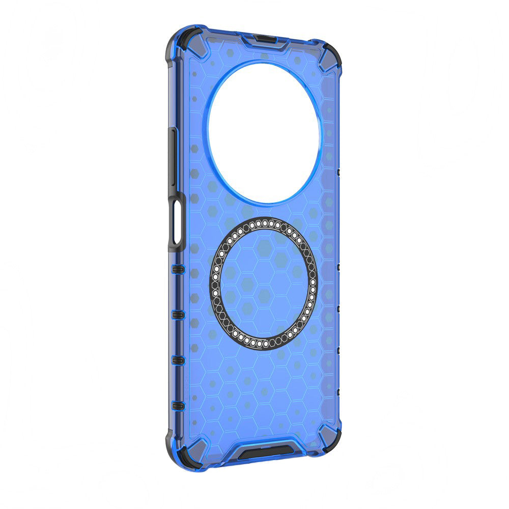 Capa MagSafe para Xiaomi Poco C75 / Redmi 14C, Techsuit, HoneyComb Shield, Azul