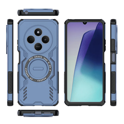 Capa MagSafe para Xiaomi Poco C75 / Redmi 14C, Techsuit, ArmorMag, Azul