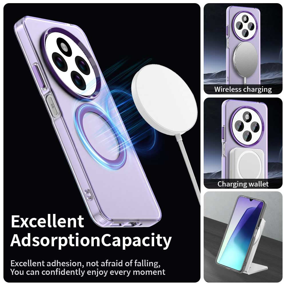 MagSafe Case for Xiaomi Poco C75 / Redmi 14C, Techsuit, CandyCase, Purple