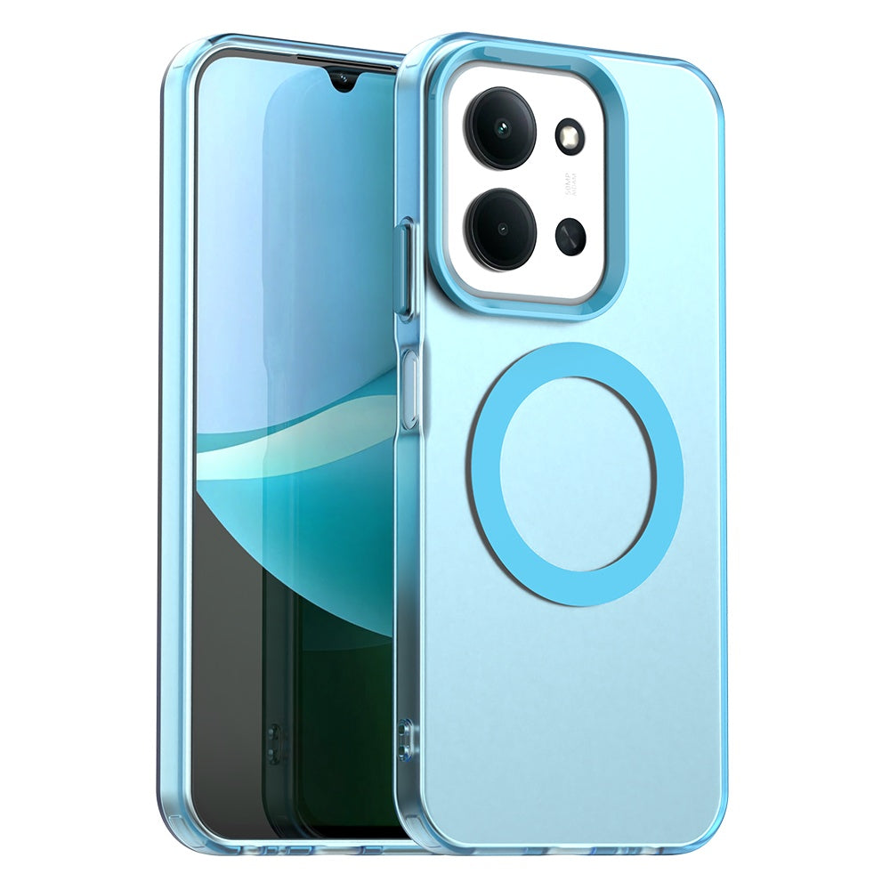 Capa MagSafe para Xiaomi Poco C85 4G / Redmi 15C 5G / 15C 4G, Techsuit, CandyCase, Azul