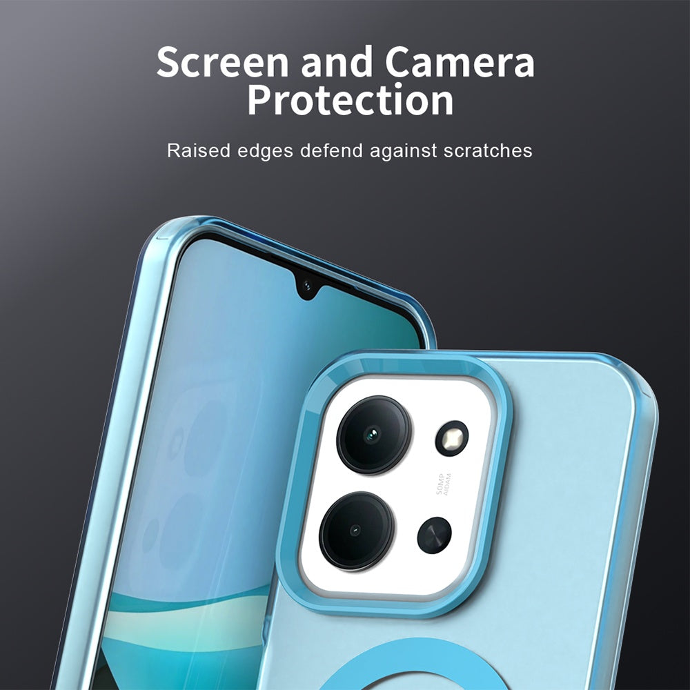 Capa MagSafe para Xiaomi Poco C85 4G / Redmi 15C 5G / 15C 4G, Techsuit, CandyCase, Azul