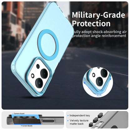 Capa MagSafe para Xiaomi Poco C85 4G / Redmi 15C 5G / 15C 4G, Techsuit, CandyCase, Azul