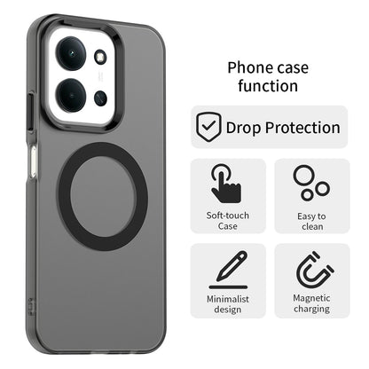 Capa MagSafe para Xiaomi Poco C85 4G / Redmi 15C 5G / 15C 4G, Techsuit, CandyCase, Preta