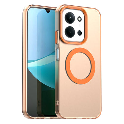 Capa MagSafe para Xiaomi Poco C85 4G / Redmi 15C 5G / 15C 4G, Techsuit, CandyCase, Laranja
