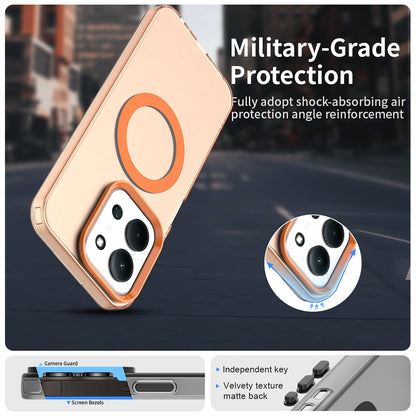 Capa MagSafe para Xiaomi Poco C85 4G / Redmi 15C 5G / 15C 4G, Techsuit, CandyCase, Laranja