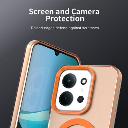 Capa MagSafe para Xiaomi Poco C85 4G / Redmi 15C 5G / 15C 4G, Techsuit, CandyCase, Laranja