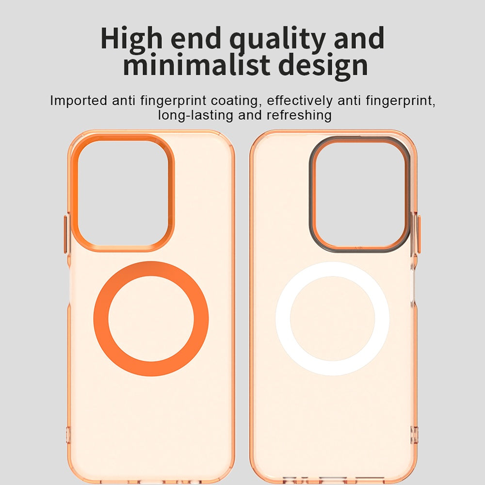 Capa MagSafe para Xiaomi Poco C85 4G / Redmi 15C 5G / 15C 4G, Techsuit, CandyCase, Laranja