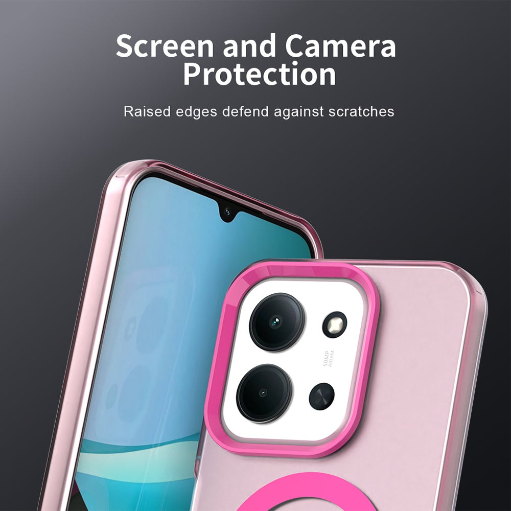 Capa MagSafe para Xiaomi Poco C85 4G / Redmi 15C 5G / 15C 4G, Techsuit, CandyCase, Rosa