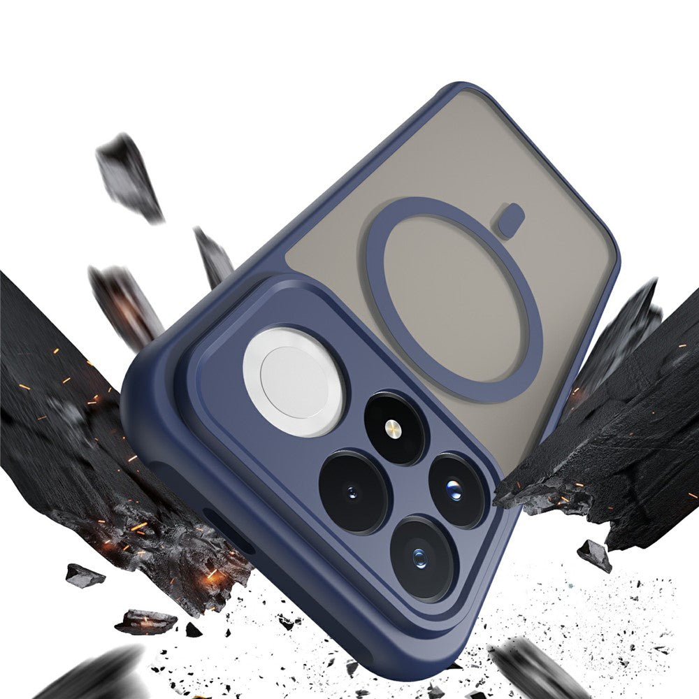 Capa MagSafe para Xiaomi Poco F9 Pro, Techsuit, HaloFrost II, Azul-marinho
