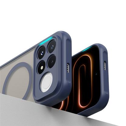 Capa MagSafe para Xiaomi Poco F9 Pro, Techsuit, HaloFrost II, Azul-marinho